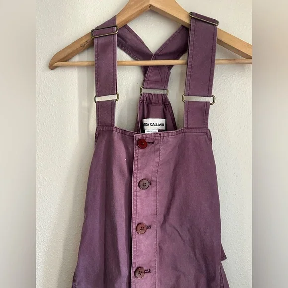 Caron Callahan Bria Jumpsuit Mulberry Canvas OG $395 Size M - Picture 11 of 12